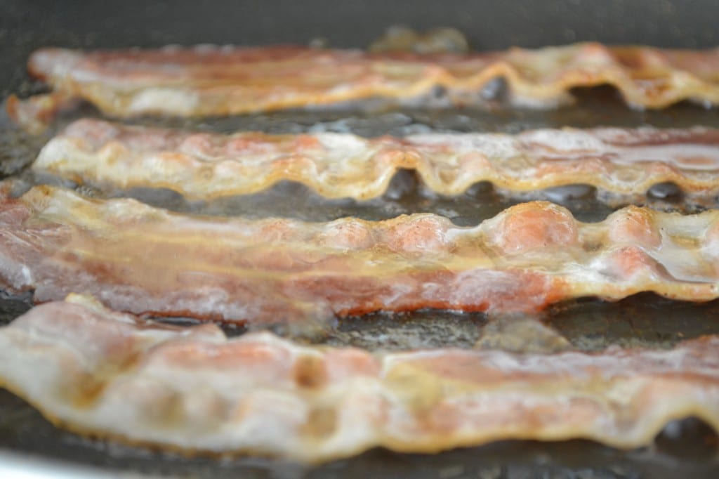 Frying Maple Cinnamon Bacon