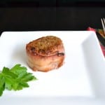 Garlic and Horseradish Crusted Bacon Wrapped Filets