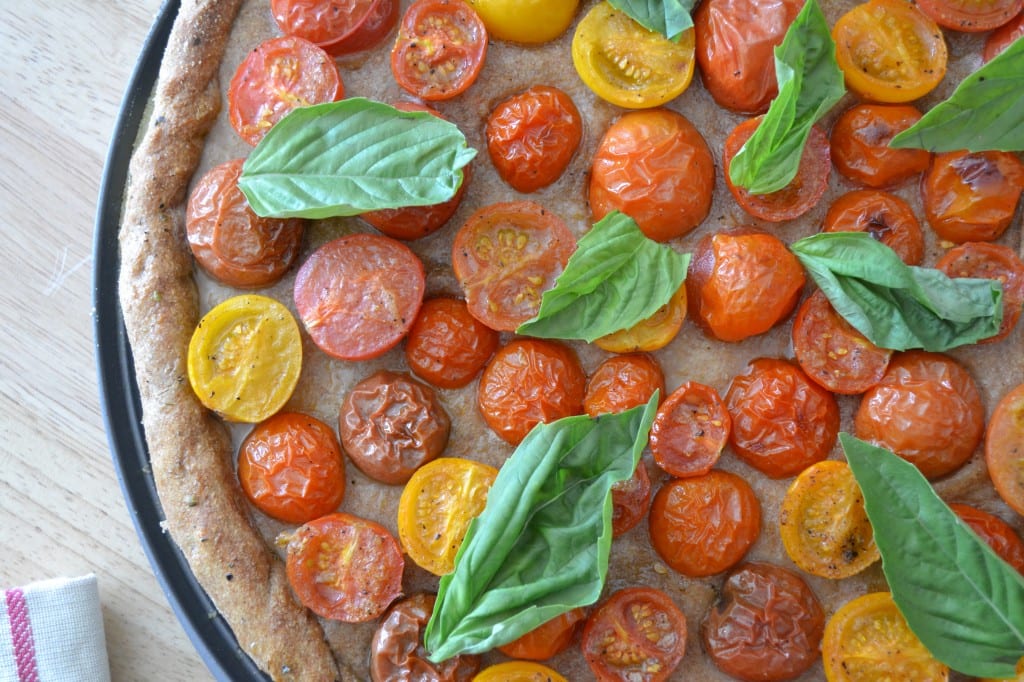 heirloom tomato pizza