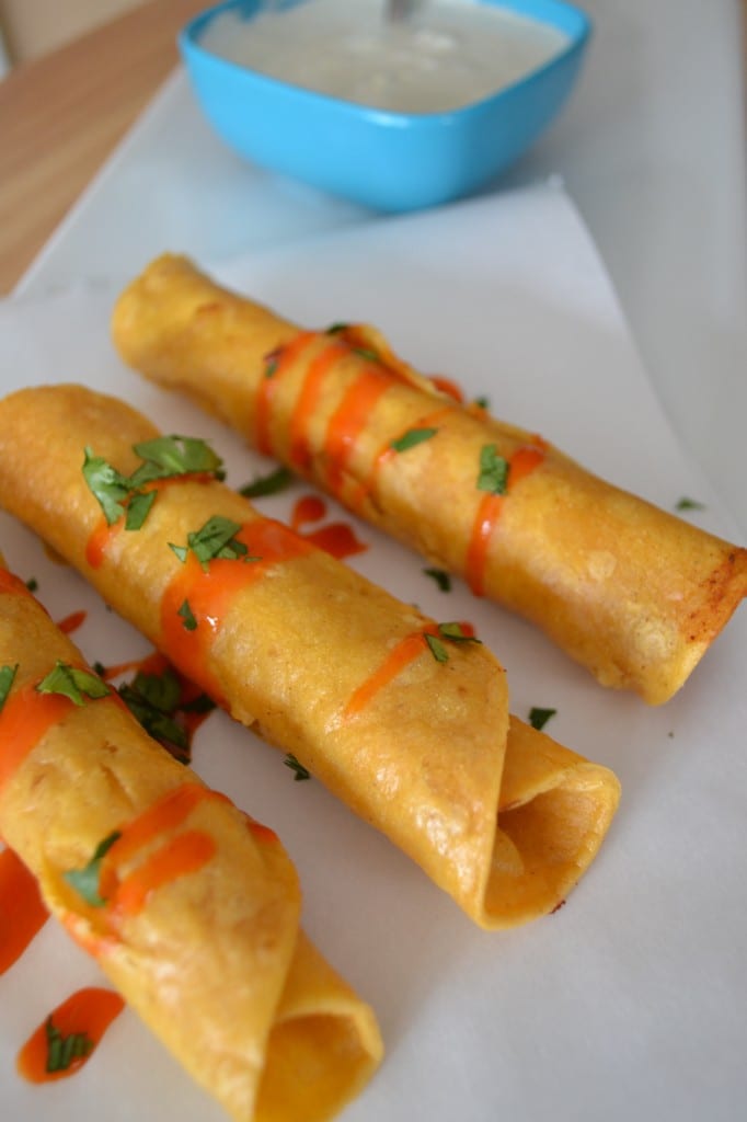 Buffalo Chicken Flautas - Sarcastic Cooking