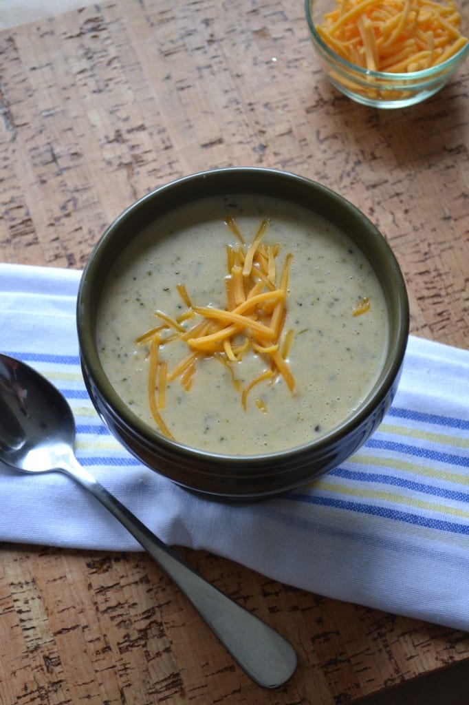 Broccoli, Cheddar, & Wild Rice Soup