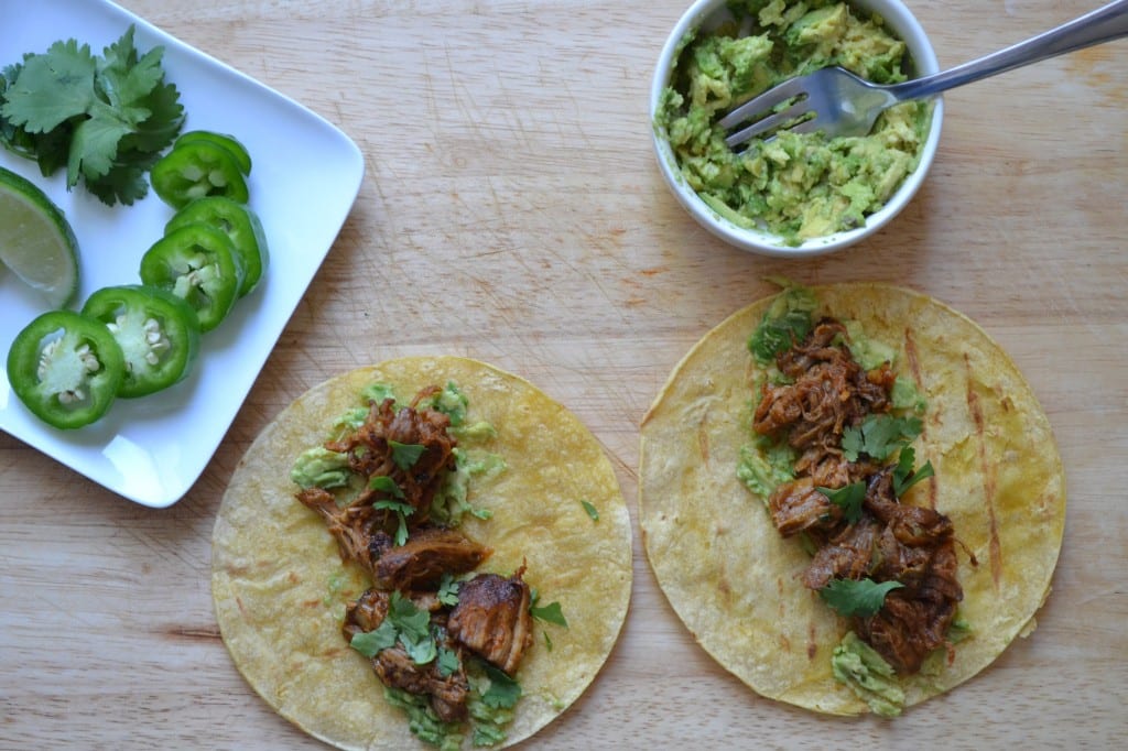 Slow-cooked Adobo Pork Tacos