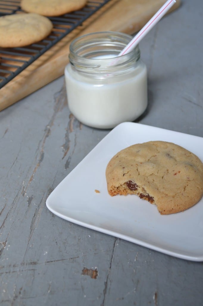Brown Butter Chocolate Chip Cookie and Milk