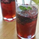 Black & Blue Ginger Cocktail