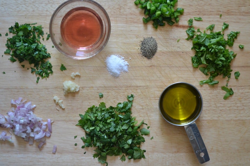 Creamy Chimichurri Dressing Ingredients