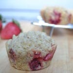 Peach & Strawberry Cobbler Muffins
