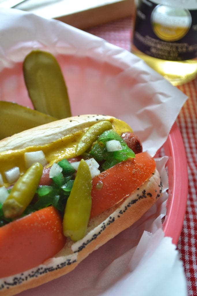 chicago style hot dog bar