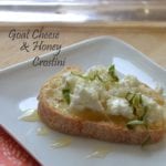 Goat Cheese & Honey Crostini