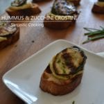 Grilled Hummus & Zucchini Crostini