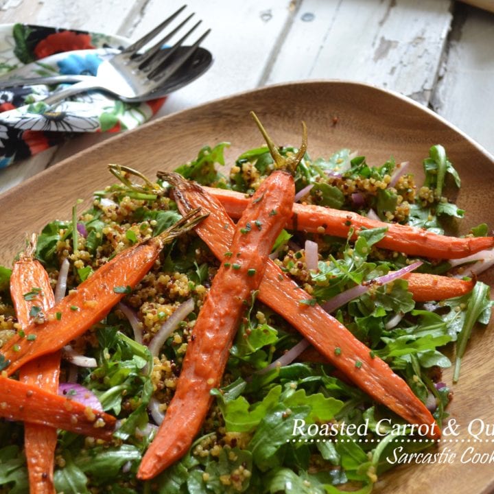 Roasted Carrot & Quinoa Salad Sarcastic Cooking