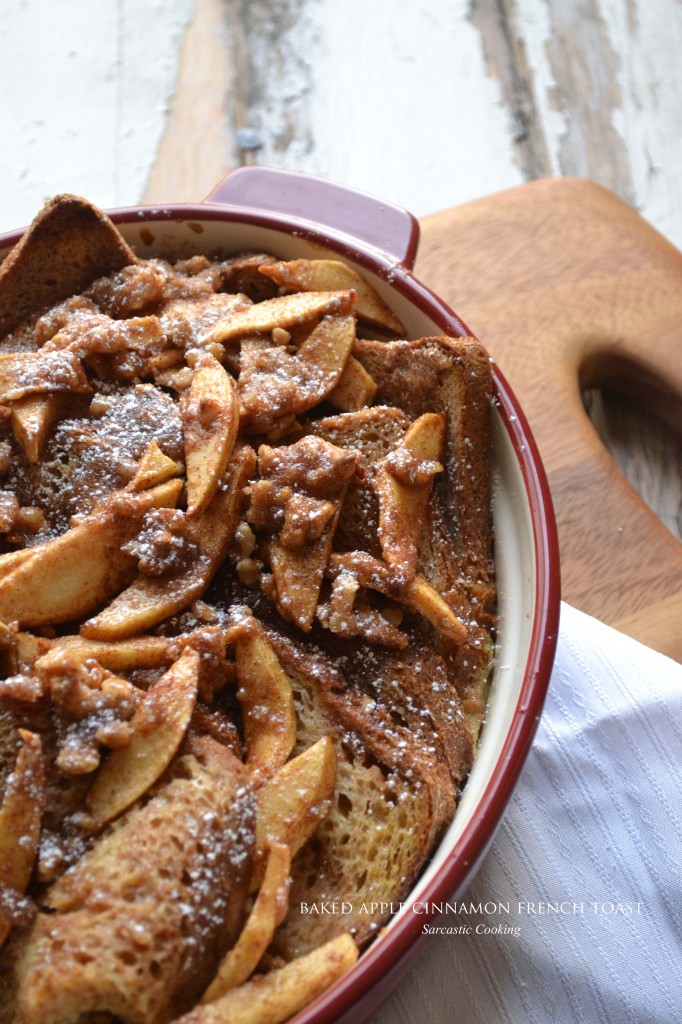 baked apple cinnamon french toast