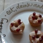 Mini Baked Vanilla Cake Doughnuts with Pomegranate Glaze