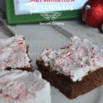 Candy Cane Marshmallow Brownies