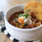 Vegetarian Crockpot Black Bean & “Chorizo” Soup