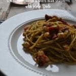 Sun-Dried Tomato & White Bean Spaghetti with Kale Pesto