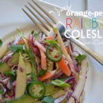 Spicy Orange-Peanut Rainbow Slaw