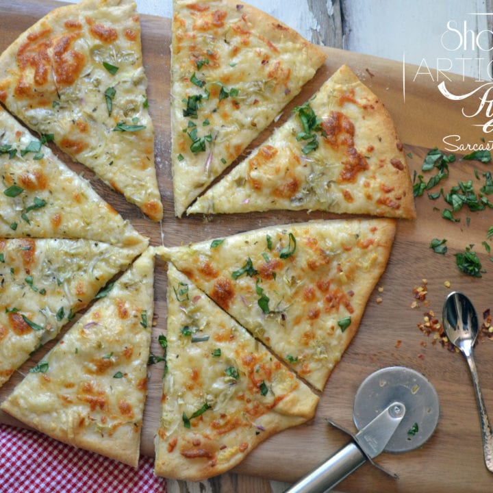 Shaved Artichoke Pizza Sarcastic Cooking