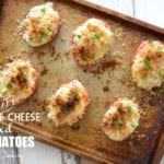 Bacon and Blue Cheese Stuffed Tomatoes with Buttery Garlic Breadcrumbs