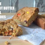 Triple Peanut Butter Swirl Blondies