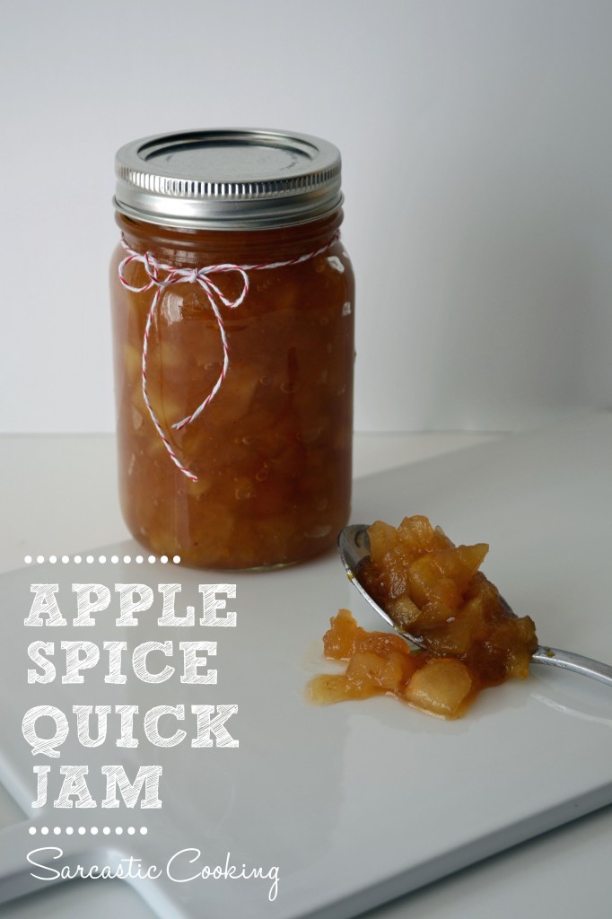 apple spice quick jam