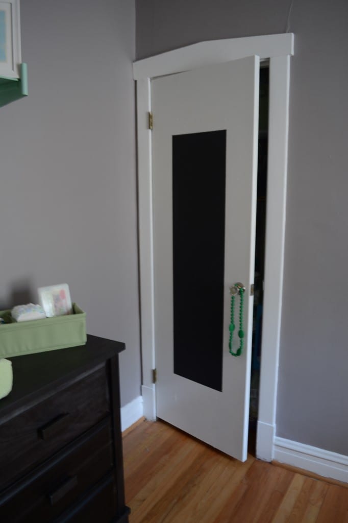 Chalkboard Closet Door Nursery