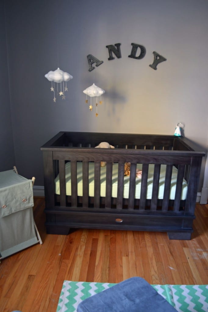 Nursery Crib and Mobile