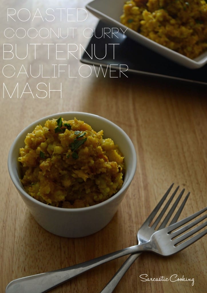 Roasted Coconut Curry Butternit Cauliflower Mash