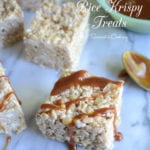 Caramel Apple Oatmeal Rice Krispy Treats