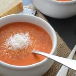 Creamy Roasted Red Pepper Blender Soup