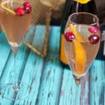 The Girl in the Little Red Kitchen – Cranberry Orange Champagne Cocktail