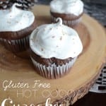 Gluten Free Hot Cocoa Cupcakes with Marshmallow Frosting