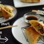 Baked Apple, Brussels Sprouts, Fennel, and Bacon Eggrolls