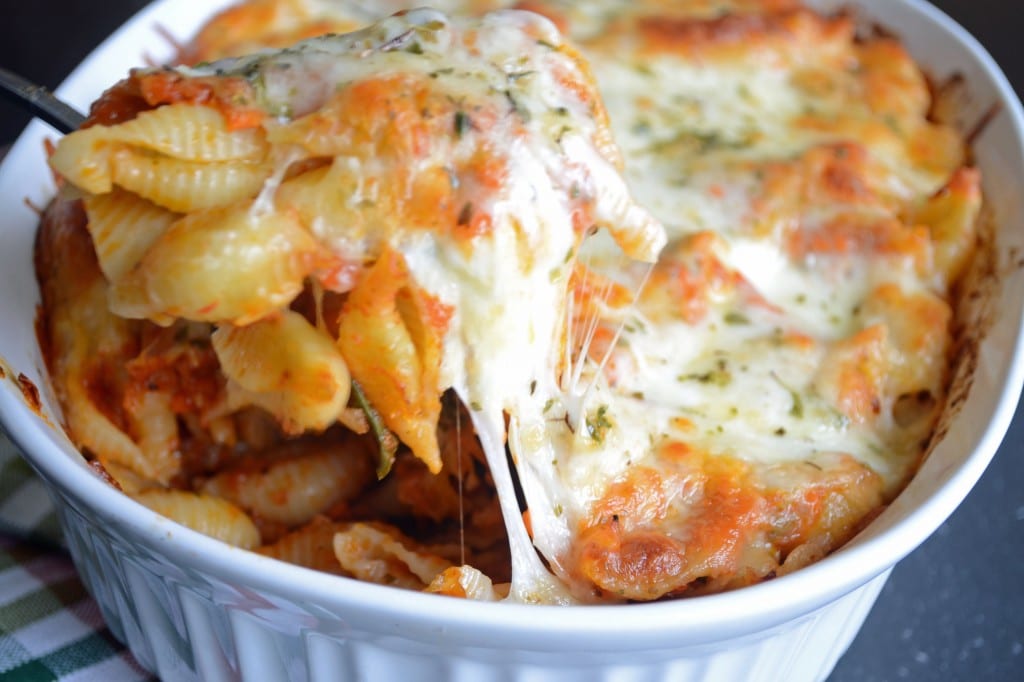 Veggie Loaded Baked Pasta -  Sarcastic Cooking