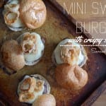Mini Swiss Burgers with Crispy Shallots