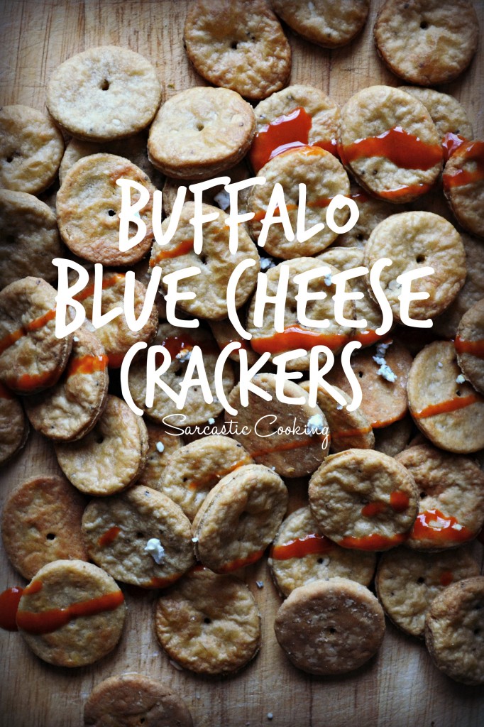 Buffalo Blue Cheese Crackers  Sarcastic Cooking