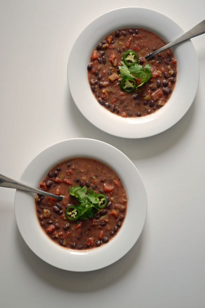 5 Ingredient Black Bean Soup - Sarcastic Cooking