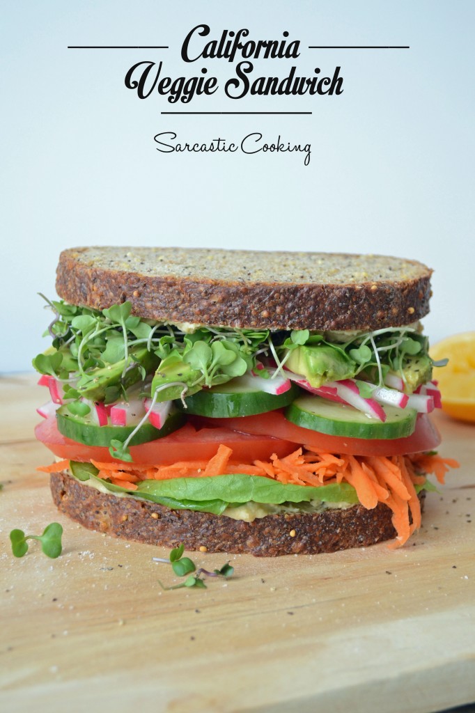 California Veggie Sandwich | Sarcastic Cooking