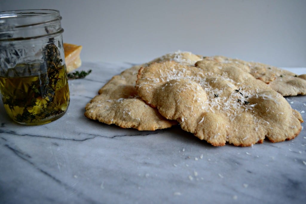 Garlic and Thyme Whole Wheat Flatbread | Sarcastic Cooking