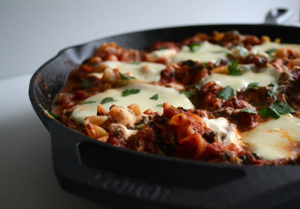 Spinach Skillet Lasagna | Sarcastic Cooking