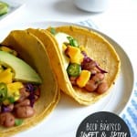 Meatless Monday: Beer Braised Sweet and Spicy Pinto Bean Tacos
