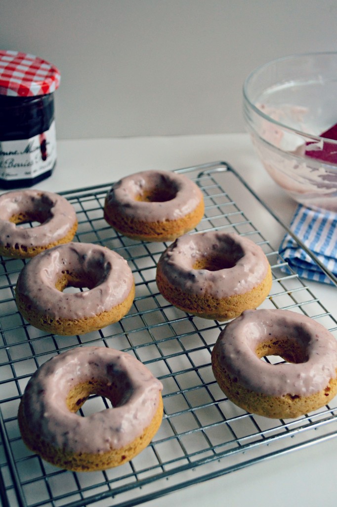 Brown Butter Peanut Butter Baked Doughnuts