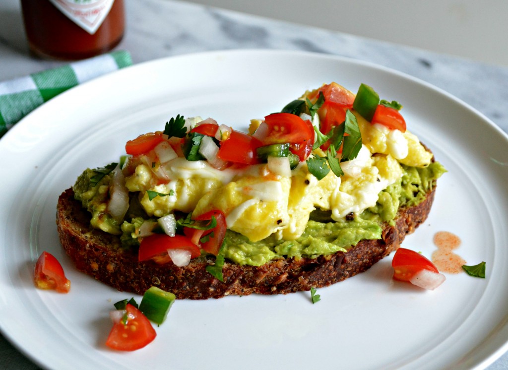 Cheesy Scrambled Egg and Pico de Gallo Avocado Toast | Sarcastic Cooking