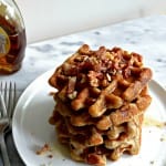 Bacon Banana Nut and Oat Waffles