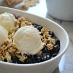 No Bake Gluten Free Blueberry Crisp