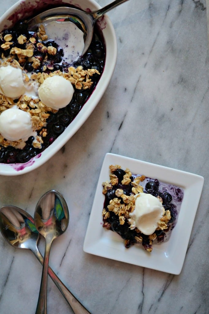 No Bake Gluten Free Blueberry Crisp | Sarcastic Cooking