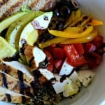 Grilled Balsamic and Lemon Chicken Quinoa Bowls