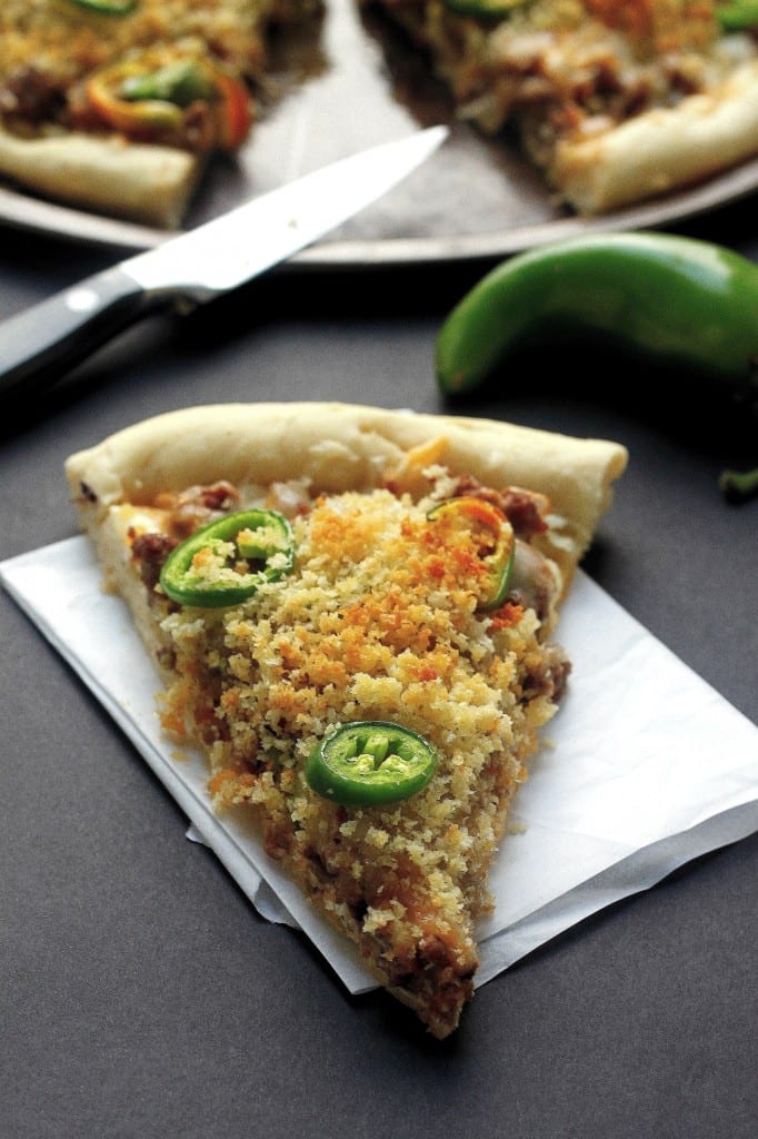 Jalapeno Popper Cheeseburger Pizza