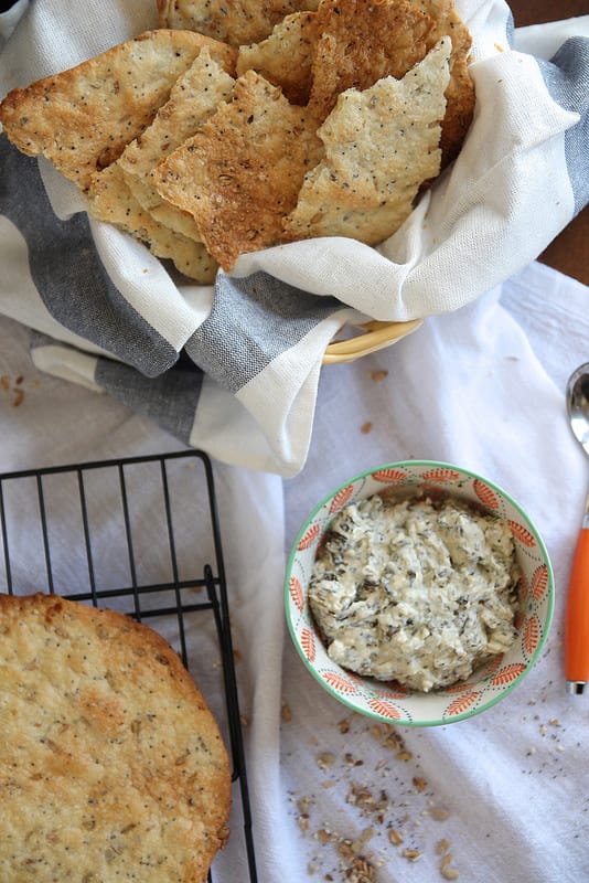 Seeeded Flatbread Crackers