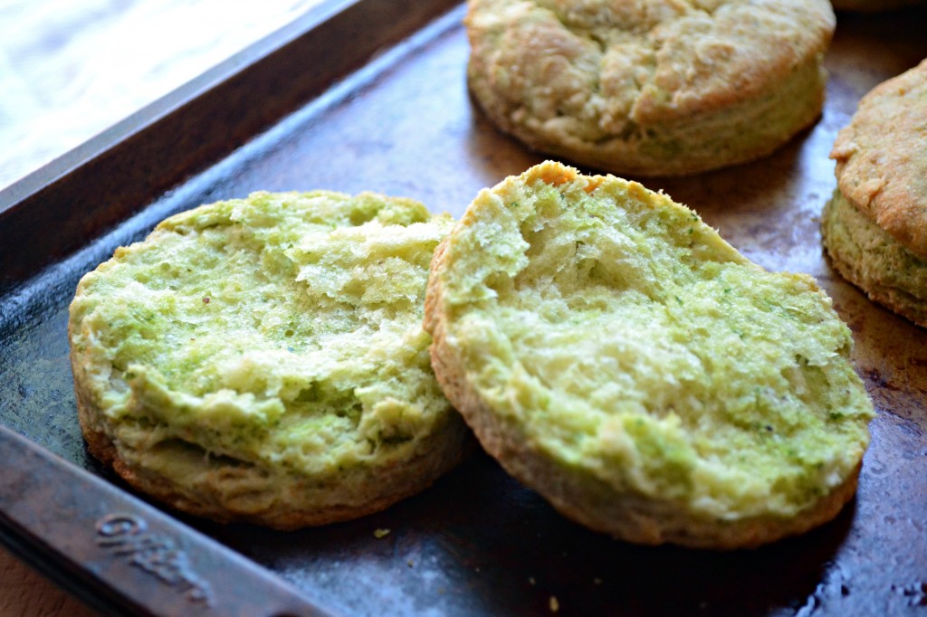 Arugula and Spinach Pesto Buttermilk Biscuits | Sarcastic Cooking