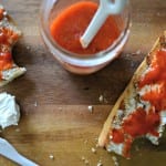 Meatless Monday: Red Pepper Jam and Goat Cheese Bruschetta